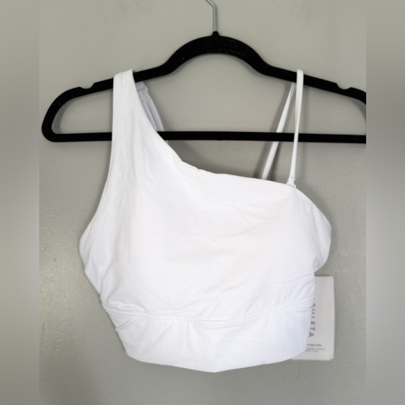 NWT Athleta One-Shoulder Crop Top/ Bra - Picture 2 of 4